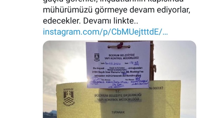 Bodrum Belediye Başkanından Dikkat Çeken Paylaşım