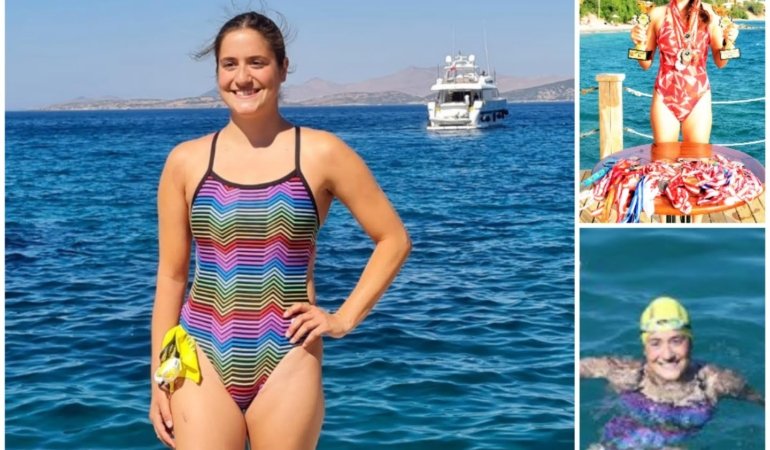 Aysu Türkoğlu, Manş Denizi’ni Yüzerek Geçti!