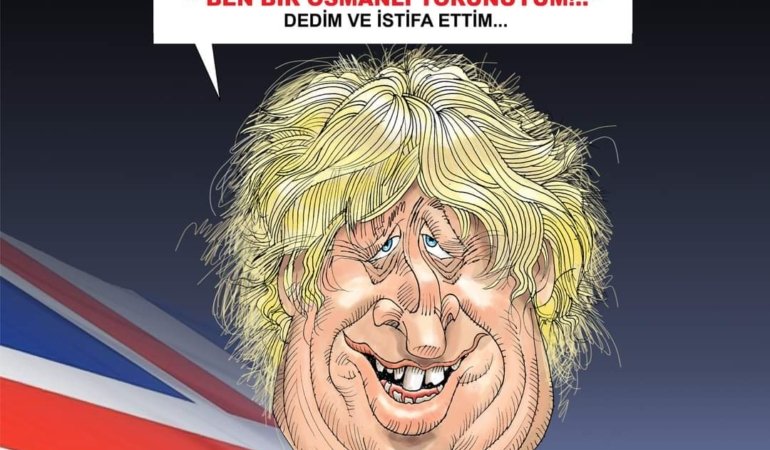 Öznur Kalender, Osmanlı torunu Boris JOHNSON’ı çizdi!..