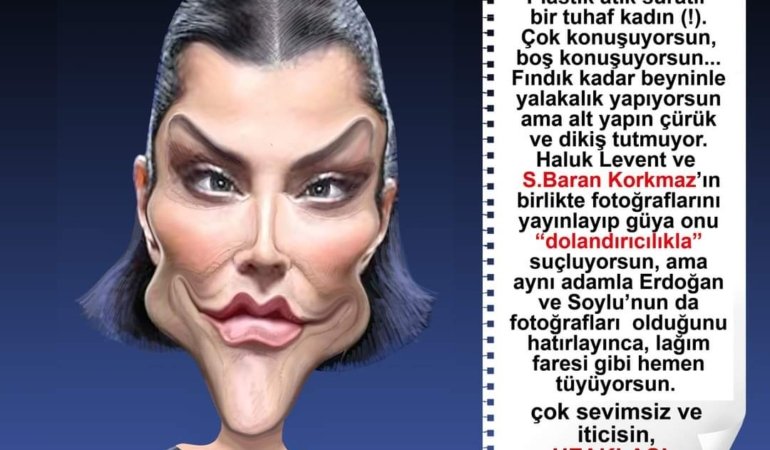 Öznur Kalender, Haluk Levent’e İftira Atan Deniz Akkaya’yı Çizdi…