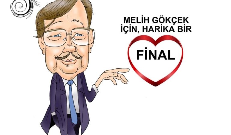 Öznur Kalender, Melih Gökçek’i Çizdi: HARİKA  FİNAL! Çok yakıştı!..