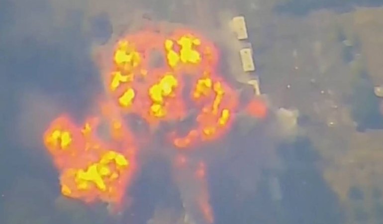 Rusya’nın füze saldırısı, Ukrayna ordusunun Dnepropetrovsk bölgesindeki cephane trenini yok etti