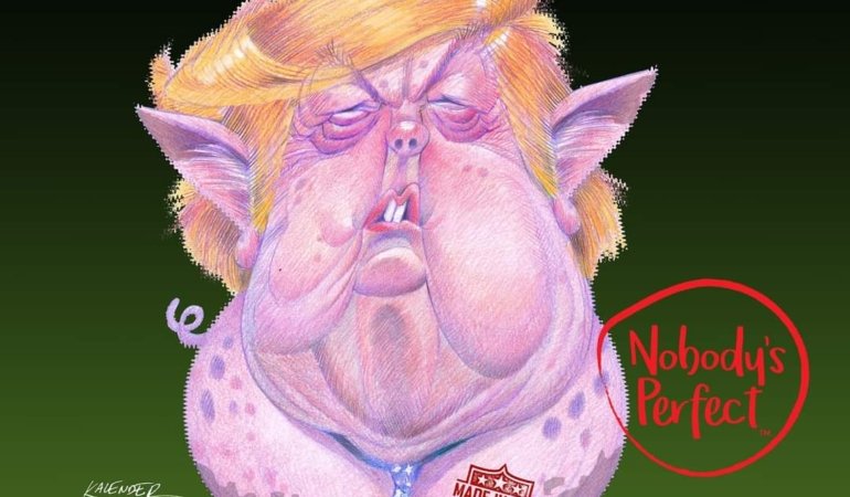 Öznur KALENDER, eski ABD başkanı Donald Trump’ı çizdi…