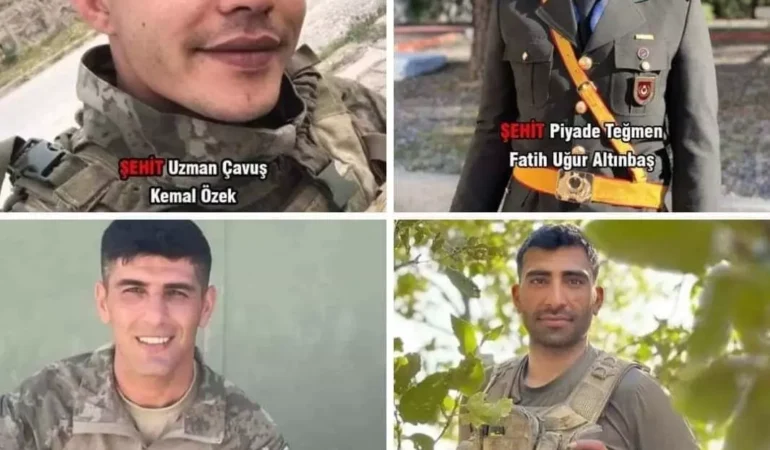 Pençe-Kilit Operasyon Bölgesinde 4 asker şehit oldu!