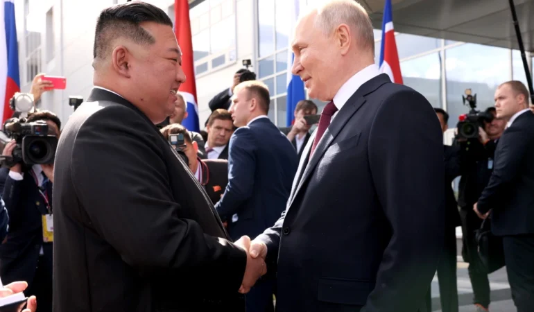 Kuzey Kore lideri Kim Jong Un, Putin’le görüştü