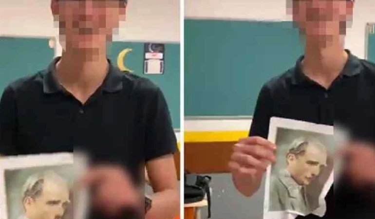 ATATÜRK’e çirkin saldırıyı yapan İmam Hatip Lisesindeki öğrenci, gözaltına alındı!