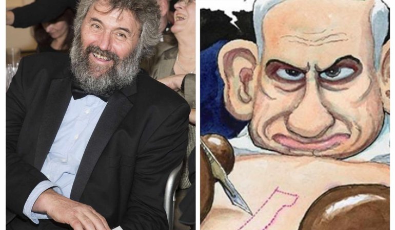 Batıda demokrasi maskesi düştü! The Guardian, Netanyahu’yu çizen 42 yıllık karikatürist Steve Bell’i kovdu…