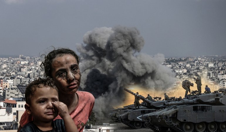 Filistinliler kaçarken İsrail, Gazze’ye kara saldırısına hazırlanıyor