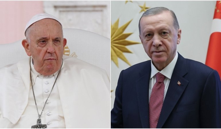 Cumhurbaşkanı Erdoğan, Papa Franciscus ile İsrail-Filistin çatışmalarını konuştu. Netanyahu’ya Hamas üzerinden yüklendi.