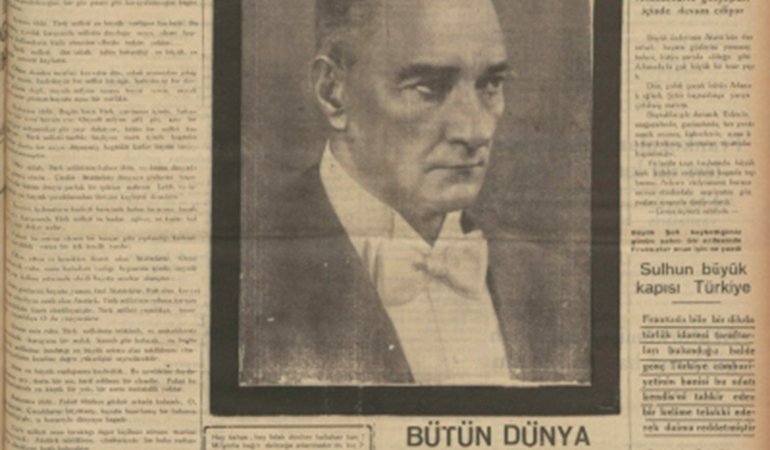 Türkiye Cumhuriyeti'nin kurucusu Büyük Önder Mustafa Kemal A