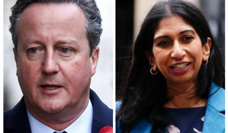 İngiltere’de FİLİSTİN çatlağı! İçişleri Bakanı BRAVERMAN istifa etti, eski İngiltere Başbakanı CAMERON, yeni Dışişleri Bakanı oldu