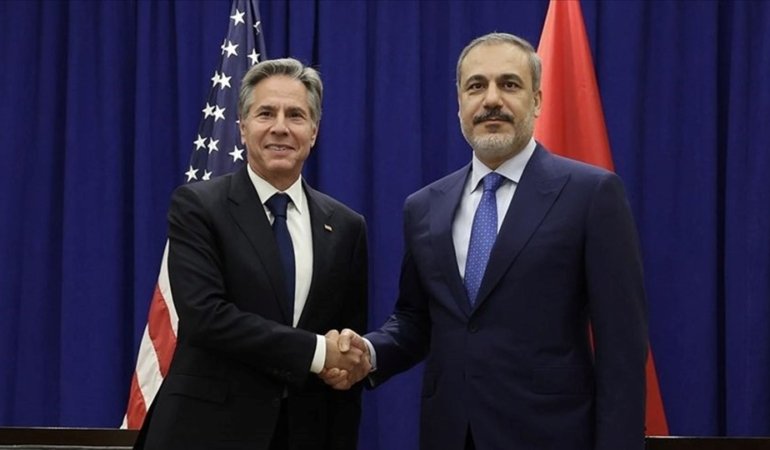Dışişleri Bakanı Hakan Fidan, mevkidaşı Antony Blinken ile görüştü