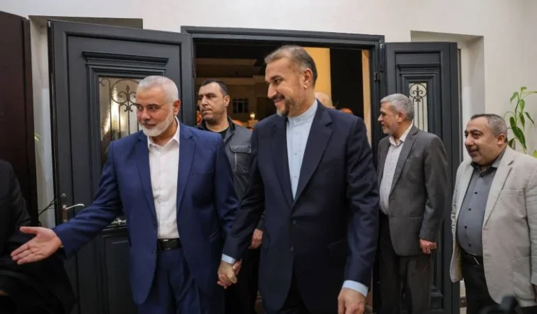 Hamas lideri İsmail Haniye, Gazze’de “ateşkes ve rehineler” konularını görüşmek için Mısır’a gitti