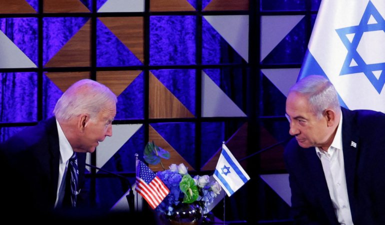 Biden, İsrail’e “ordusu olmayan Filistin” öneriyor, Netanyahu savaş sonrası Gazze’de Filistin egemenliğini reddediyor…