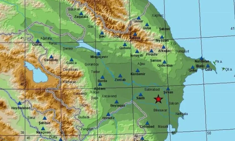 Azerbaycan’da 5 büyüklüğünde deprem meydana geldi