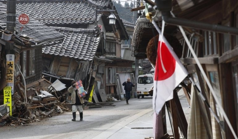 Japonya’da Noto Yarımadası depreminden sonra 37.000’den fazla hane hala susuz