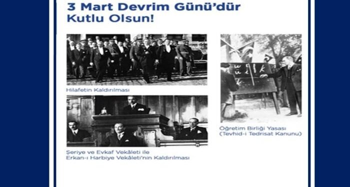 ÜÇ DEVRİM YASASI’NIN 100. YILI