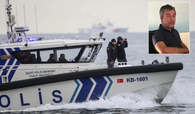 Marmara Denizi’nde batan geminin kaptanının cesedi İmralı açıklarında bulundu