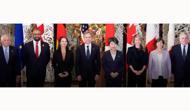 G7 dışişleri bakanları İtalya’nın Capri kentinde toplandı