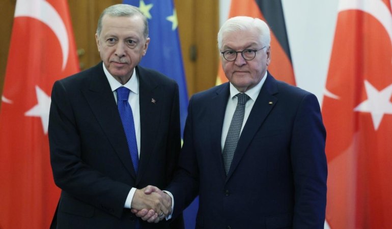 Almanya Cumhurbaşkanı Steinmeier, Ankara’da Erdoğan’la görüştü