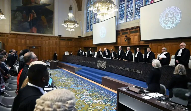 AA-20240112-33419889-33419887-ISRAEL_BEGINS_PRESENTING_DEFENSE_AT_WORLD_COURT_AGAINST_GENOCIDE_CASE