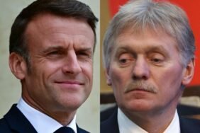 emmanuel-macron-y-dmitri-peskov-en-sendas-imagenes-de-archivo