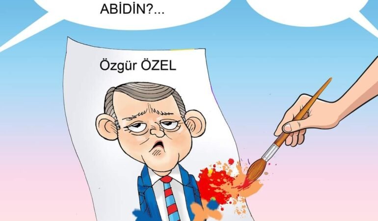 Öznur Kalender, Özgür Özel’i çizdi…
