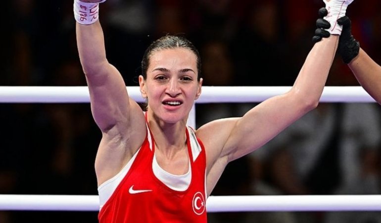 Milli boksör Buse Naz Çakıroğlu, Paris 2024 Olimpiyatları’nda Final maçında Çinli Yu Wu ile yarışacak