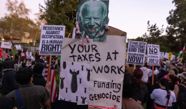 ABD mahkemesi, Biden’ın Gazze’de İsrail soykırımını desteklediği iddiasını incelemeye çağırdı