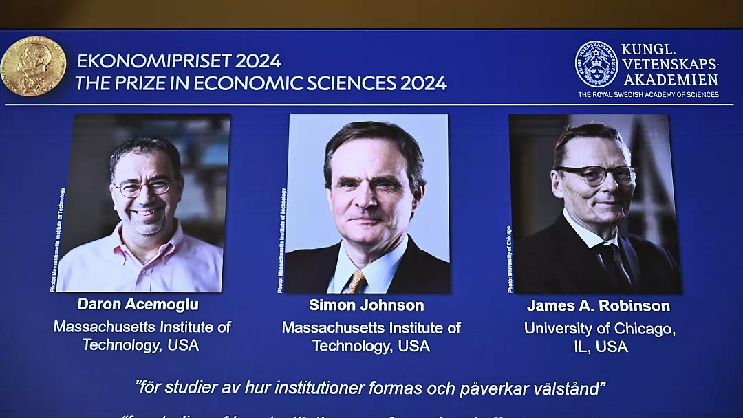 2024 Nobel Ekonomi Ödülü’nün sahibi Daron Acemoğlu, Simon Johnson ve