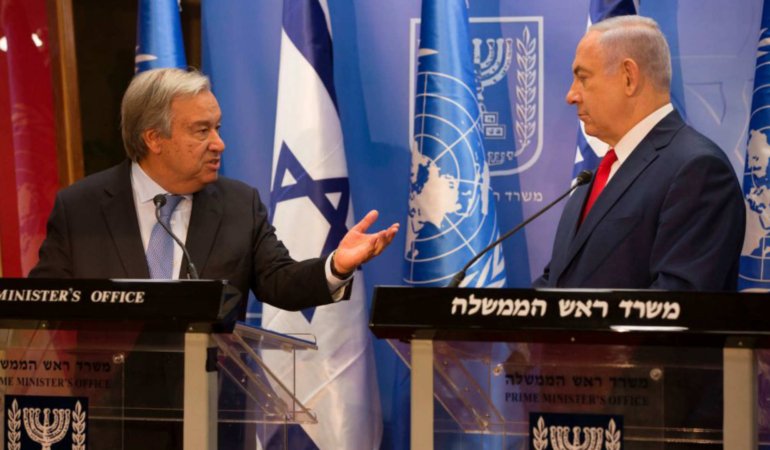 Antonio Guterres, BM Filistin Mülteci Ajansı’na yönelik yasakla ilgili, Benjamin Netanyahu’ya mektup yazdı