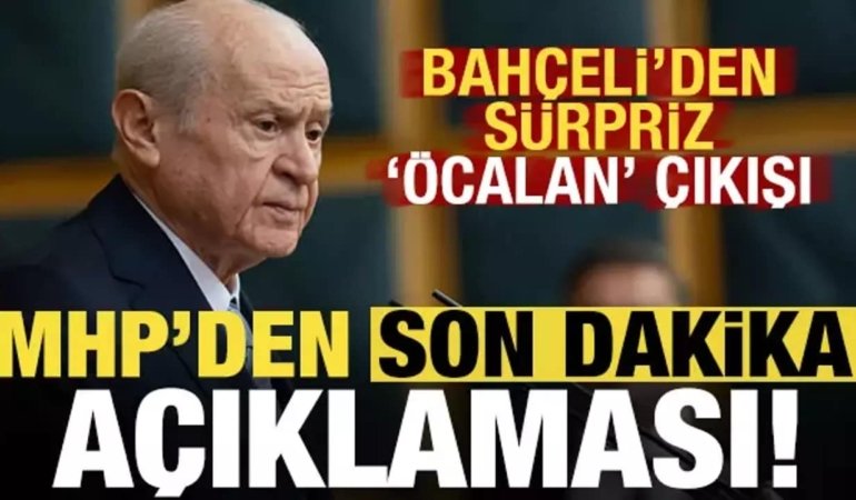 Vecdet ÖZ, Bahçeli’nin Öcalan’la ilgili açıklamasına cevap verdi: TERÖRLE VE TERÖRİSTLE MÜZAKERE DEĞİL ANCAK MÜCADELE EDİLİR.!