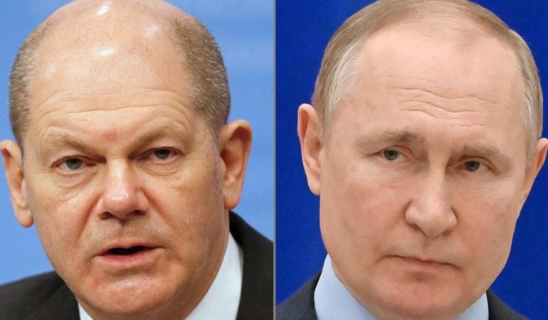 Putin ile Sholz’un telefon görüşmesi bir saat sürdü