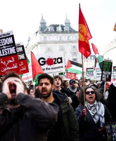 BRITAIN-PALESTINIANS-ISRAEL-CONFLICT-DEMO