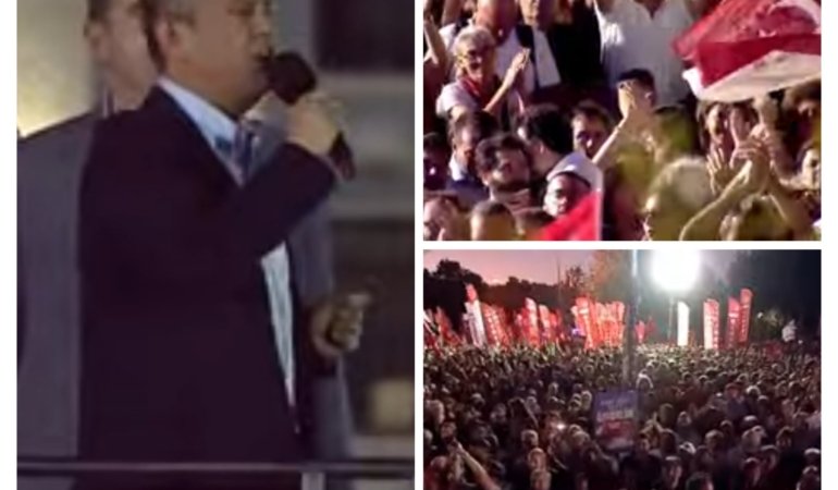 Saraçhane’de konuşan Özgür Özel’den Erdoğan’a: “Cumhurbaşkanı değil, cunta başkanısın!”
