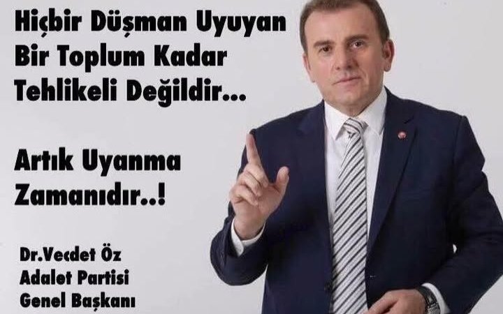 Vecdet Öz: Hiçbir düşman uyuyan bir toplum kadar tehlikeli değildir…