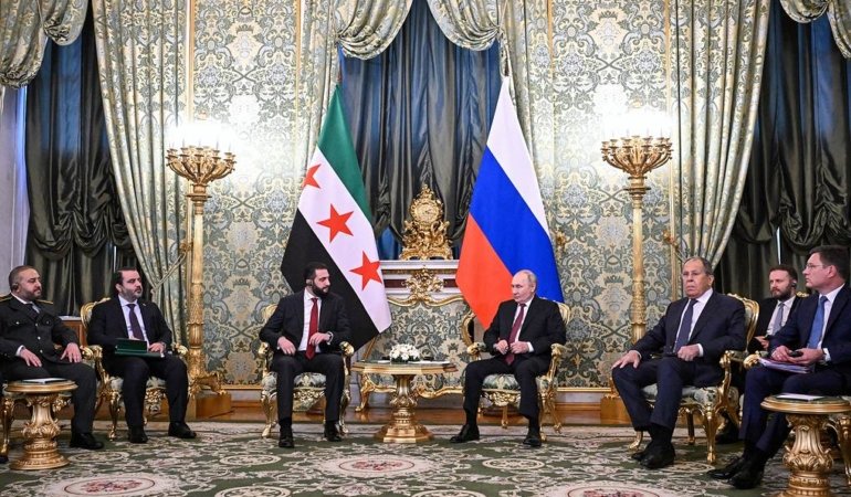 Putin, Suriye yönetimindeki HTŞ lideri Şara ile görüştü