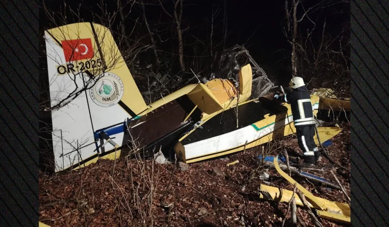 Hırvatistan’da düşen Türkiye’ye ait yangın söndürme uçağının pilotu şehit oldu