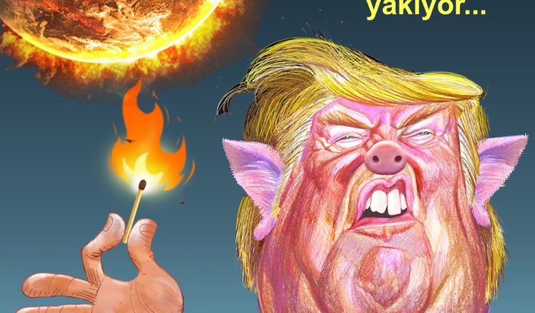 Koskoca bir Dünya , bir manyağa esir oldu…