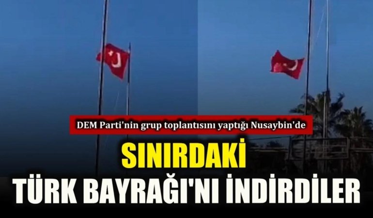 KIRMIZI ÇİZGİLER ÇOKTAN AŞILDI, TAVİZ TAVİZİ GETİRDİ VE SONUNDA PKK SEMPATİZANI VE DEM’Lİ BİR GRUP TÜRK BAYRAĞINI İNDİRDİ..!