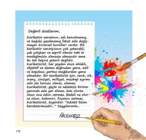 Öznur KALENDER: Karikatürist devrimcidir, karikatürist olmak olmak, bilek ister, yürek