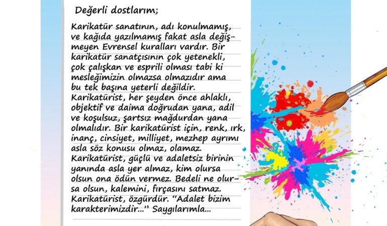 Öznur KALENDER: Karikatürist devrimcidir!