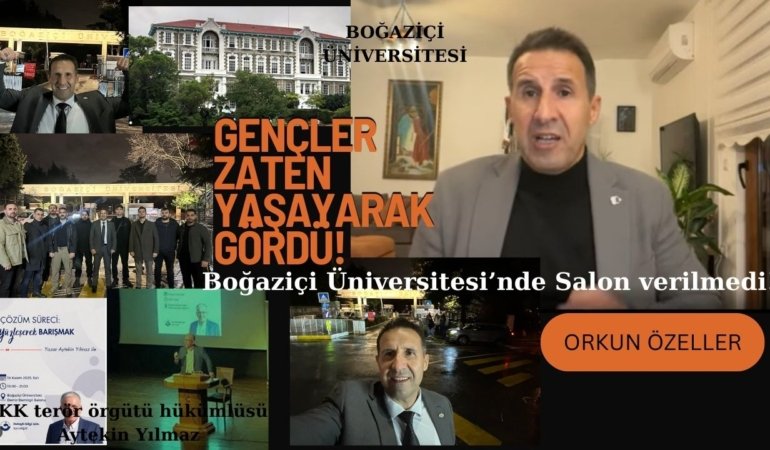 Boğaziçi Üniversitesi’nde salon verilmeyen Orkun ÖZELLER: “Biz gençlerle tabi ki buluşacağız!”