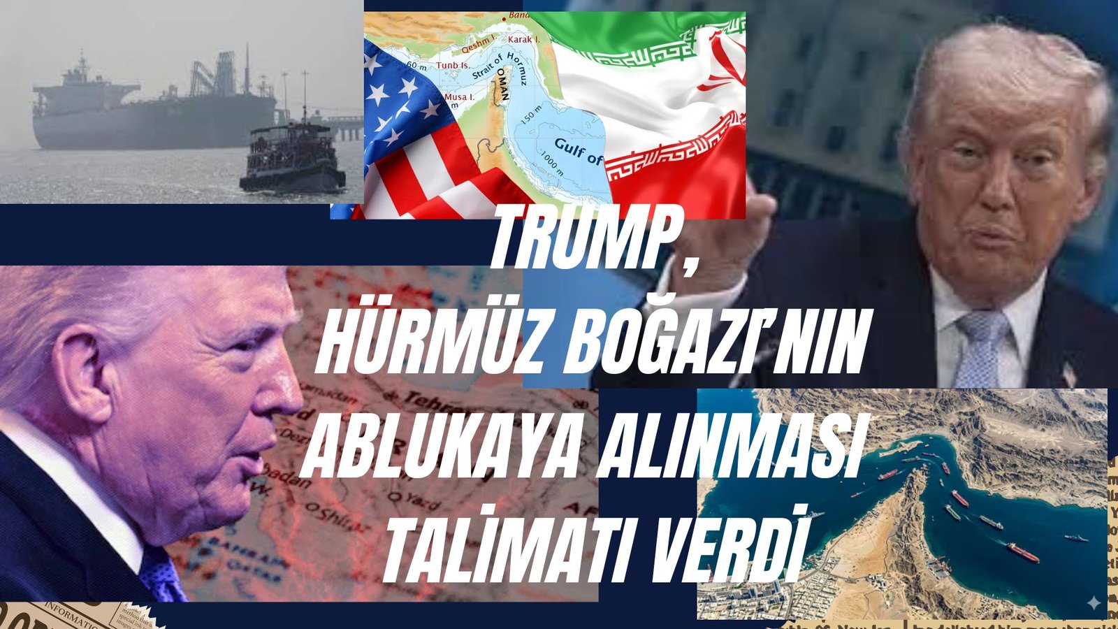 News Item Text Presentation In Blue Vintage Style