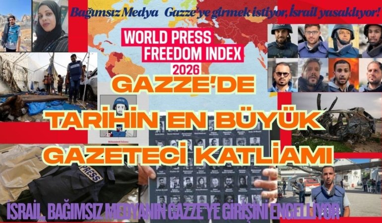 Gazze’de tarihin en büyük gazeteci katliamı! İsrail bağımsız medyanın Gazze’ye girmesini 2023’ten beri engelliyor! 220 gazeteci öldürüldü! Yasağın kaldırılması çağrısı…