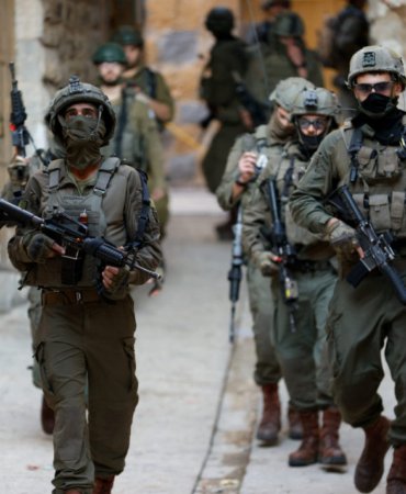 Weekly Israeli settlers' tour in Hebron, in the Israeli-occupied West Bank
