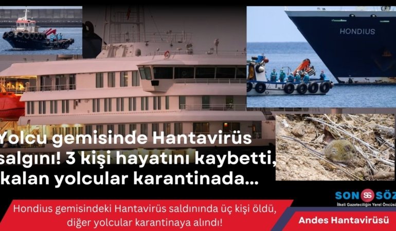 Yolcu gemisinde görülen Andes Hantavirüsü nedeniyle 3 kişi hayatını kaybetti, yolcuların karantina süreci devam ediyor