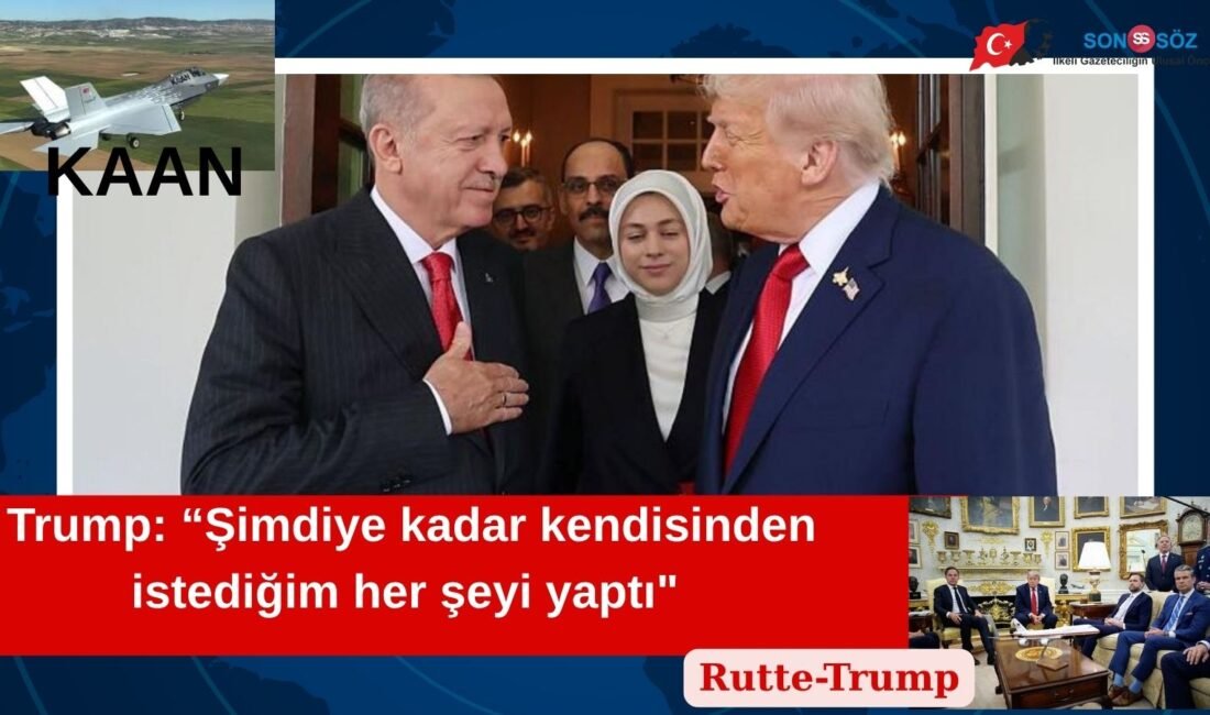 Trump, NATO Genel Sekreteri Mark Rutte ile Oval Ofis’te yaptığı