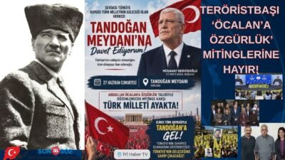 Bölücü terör örgütü PKK lideri Abdullah Öcalan’a “özgürlük” talebiyle DEM