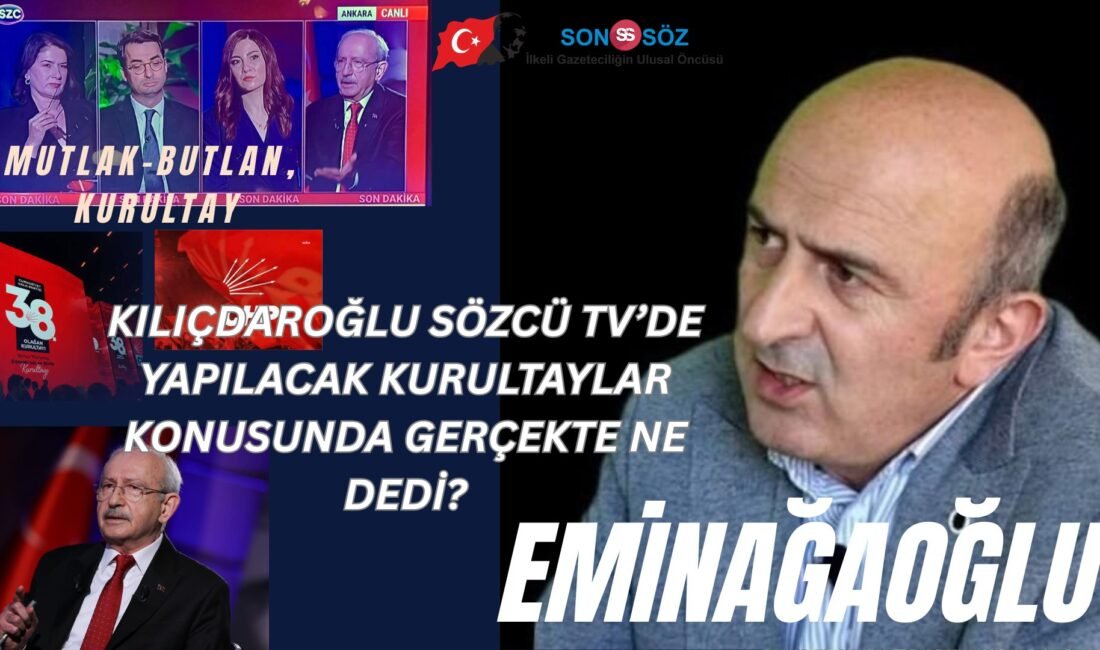 Eski YARSAV Başkanı Ömer Faruk EMİNAĞAOĞLU, Cumhuriyet Halk Partisi’ndeki (CHP)